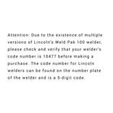 10 ft MIG Gun Replacement w/ Bonus fit Lincoln Weld Pak 100 WeldPak 10477 Welder